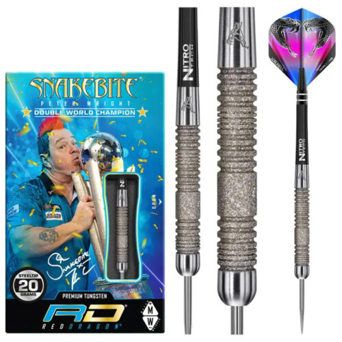 Dart szett Red Dragon steel Peter Wright Snakebite Euro11 Element 20g gravírozással