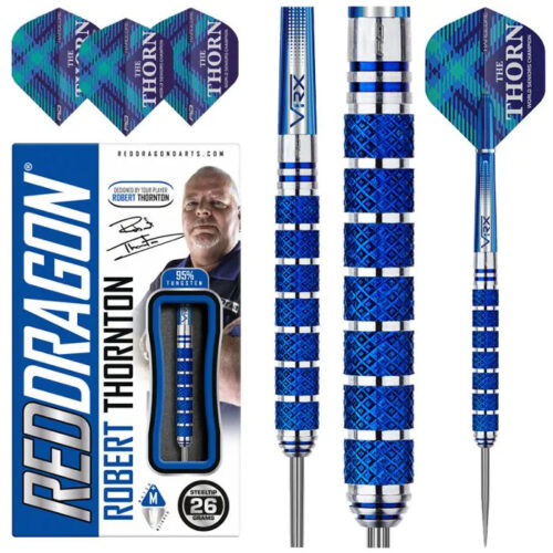 DART SZETT Red Dragon STEEL ROB THORNTON SENIORS WORLD CHAMPIONS COBALT SE 2022