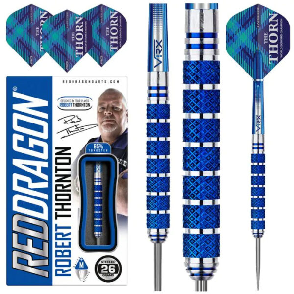 DART SZETT Red Dragon STEEL ROB THORNTON SENIORS WORLD CHAMPIONS COBALT SE 2022