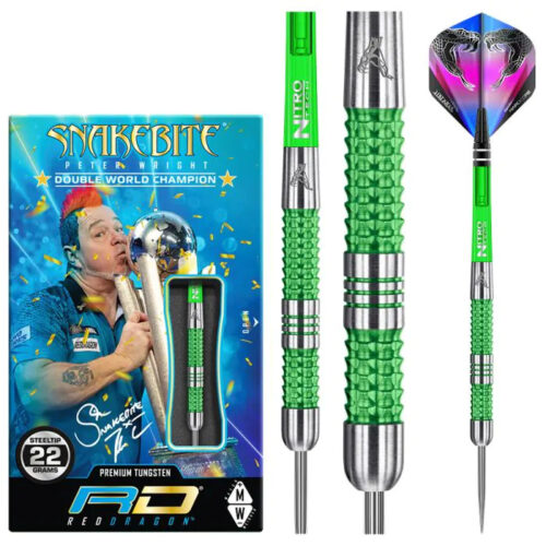 Dart szett Red Dragon steel Peter Wright Snakebite Mamba 22g