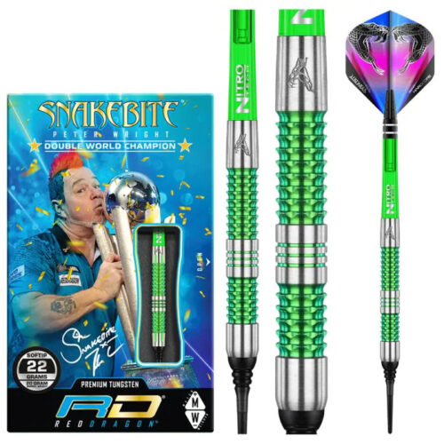 DART SZETT RED DRAGON SOFT PETER WRIGHT SNAKEBITE MAMBA