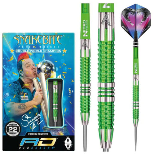 Dart szett Red Dragon steel Peter Wright Snakebite Mamba 22g