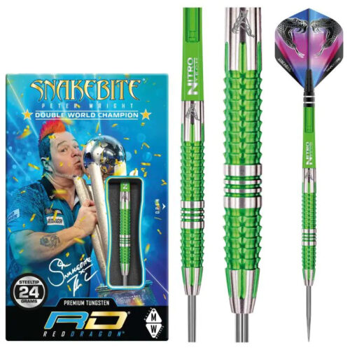Dart szett Red Dragon steel Peter Wright Snakebite Mamba 24g