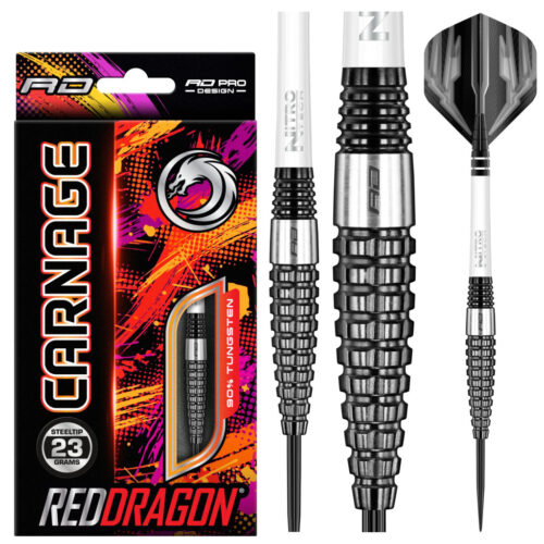 Dart szett Red Dragon steel Carnage 3