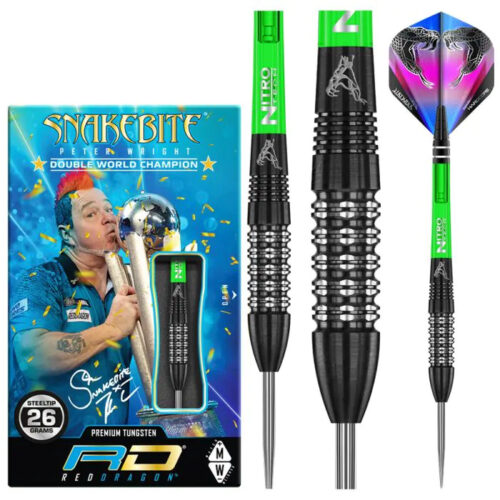 Dart szett Red Dragon Peter Wright Black Strike 26g gravírozással