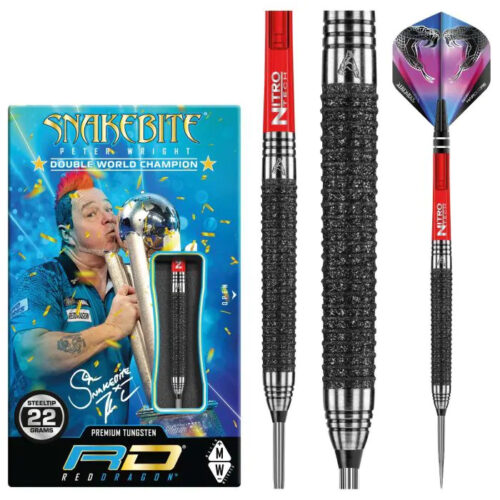 Dart szett Red Dragon steel Peter Wright Melbourne Masters 22g 90% gravírozással