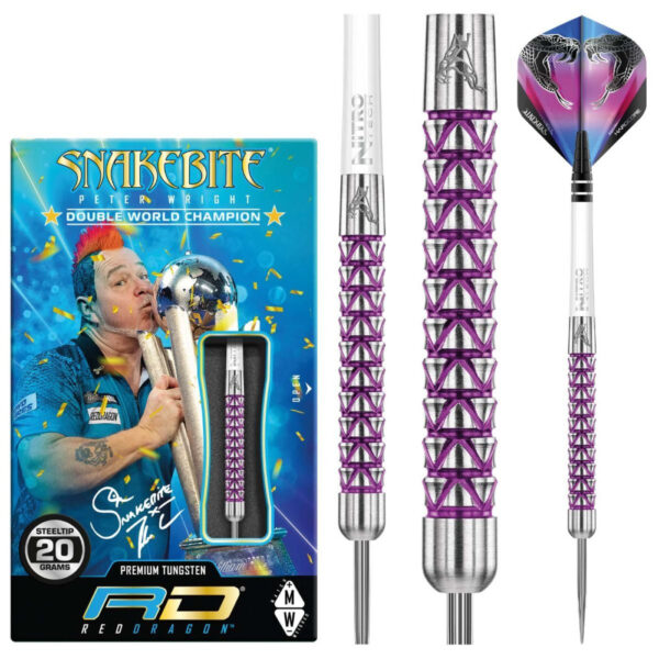 DART SZETT Red Dragon STEEL PETER WRIGHT VYPER 20g gravírozással