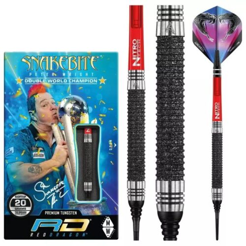 DART SOFT Red Dragon SOFT PETER WRIGHT MELBOURNE MASTERS 90% WOLFRAM 20g gravírozással