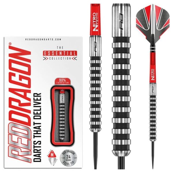 Red Dragon Javelin Black steel darts 24g