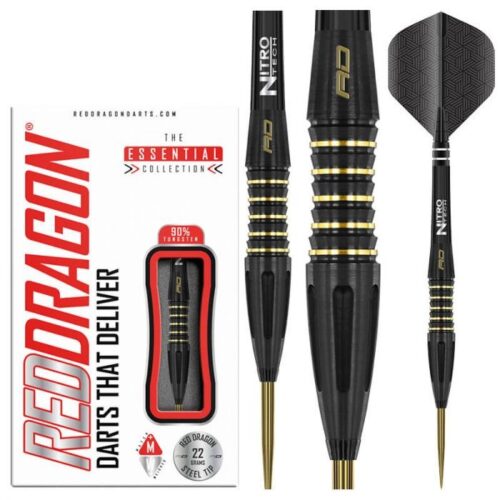 DART SZETT Red Dragon CLARION BLACK 22g gravírozással