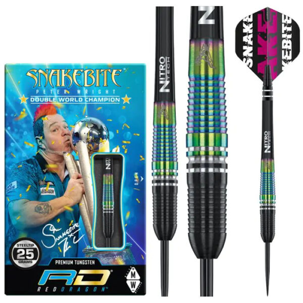 Dart szett Red Dragon steel Peter Wright World Champion Torpedo SE 25g 90% gravírozással