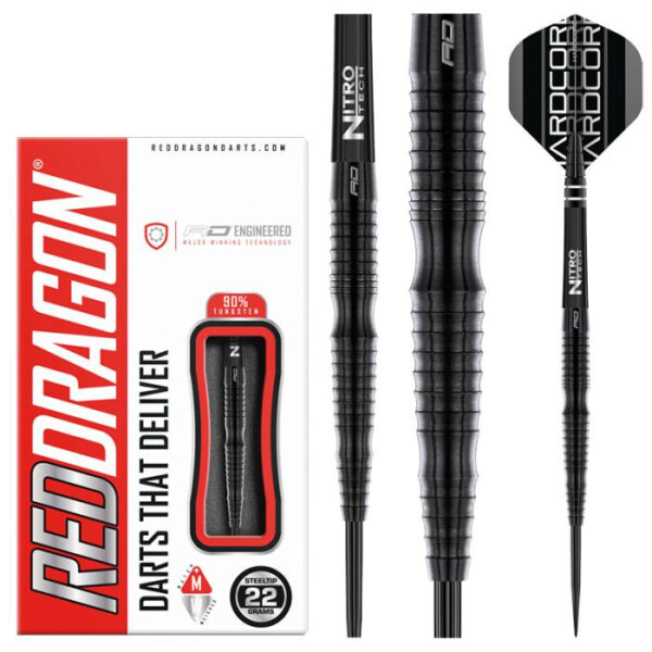 DART SZETT Red Dragon STEEL RAZOR EDGE EXTREME: 22g 90% gravírozással