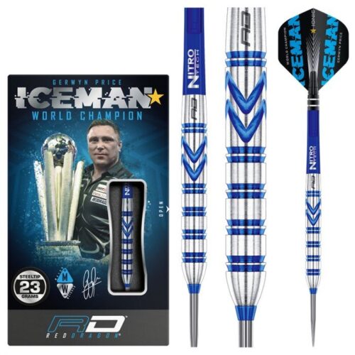 DART SZETT Red Dragon GERWYN PRICE BLUE ORIGINALS 23g gravírozással