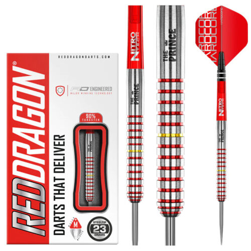 DART SZETT STEEL RED DRAGON RICHIE BURNETT 23g 90% gravírozással