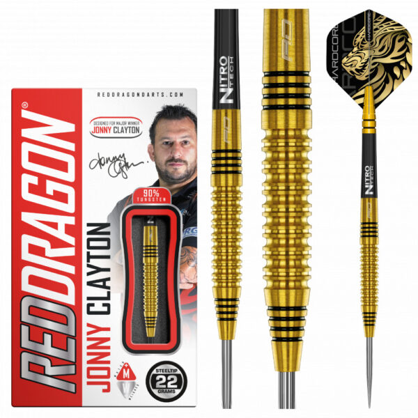 Dart szett Red Dragon steel Jonny Clayton Gold
