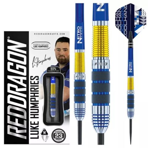 DART SZETT Red Dragon STEEL LUKE HUMPHRIES 23g 90% gravírozással