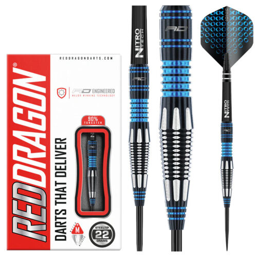 DART SZETT STEEL RED DRAGON MARLIN 22g 90% gravírozással