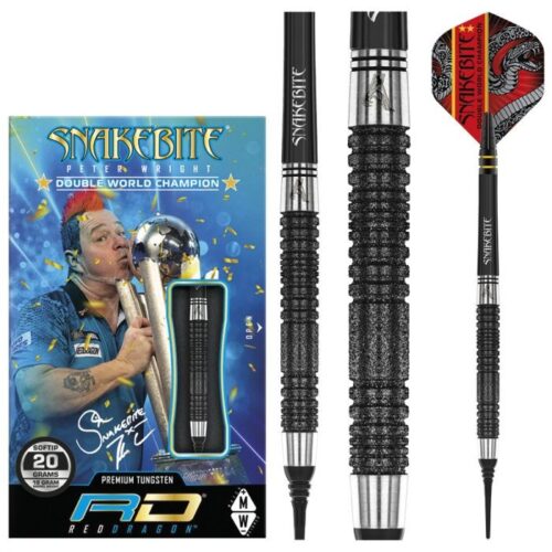 DART SZETT RED DRAGON PETER WRIGHT SNAKEBITE DOUBLE WORLD CHAMPION SPECIAL EDITION