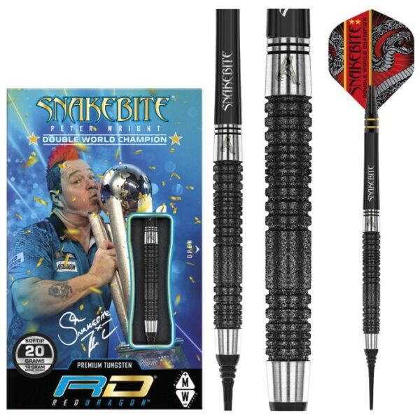 DART SZETT RED DRAGON PETER WRIGHT SNAKEBITE DOUBLE WORLD CHAMPION SPECIAL EDITION