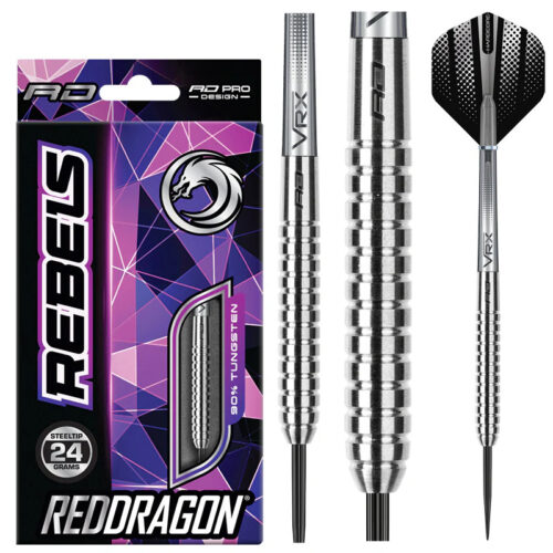 DART SZETT STEEL RED DRAGON REBEL 24g 90% gravírozással
