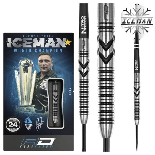 DART SZETT STEEL RED DRAGON GERWYN PRICE THUNDERBOLT