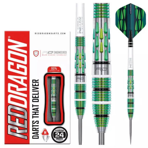 DART SZETT STEEL RED DRAGON ARTURA SCREAMIN' GREEN
