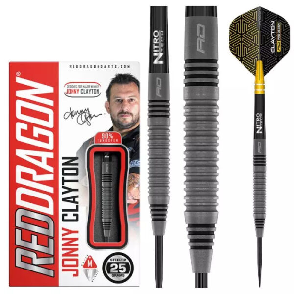DART SZETT STEEL RED DRAGON JONNY CLAYTON OXIDE EDITION