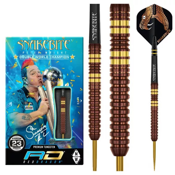 DART SZETT STEEL RED DRAGON PETER WRIGHT COPPER FUSION