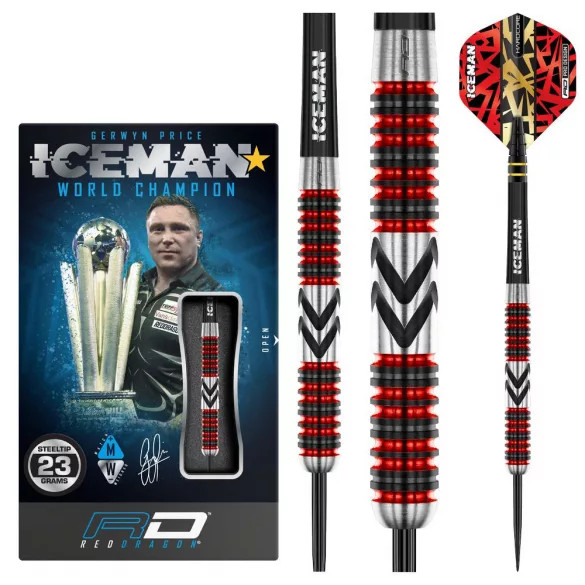 DART SZETT STEEL RED DRAGON GERWYN PRICE FIREBIRD