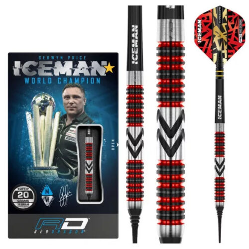 DART SZETT SOFT RED DRAGON GERWYN PRICE FIREBIRD