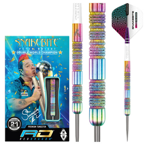 DART SZETT STEEL RED DRAGON PETER WRIGHT DIAMOND FUSION SPECTRON SE 21g 90% gravírozással