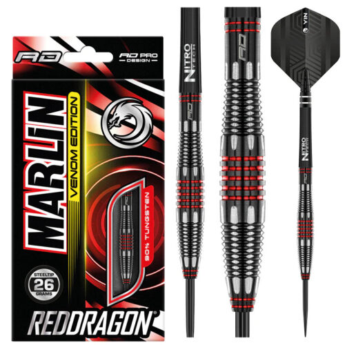 Dart szett Red Dragon Marlin Venom 26g gravírozással