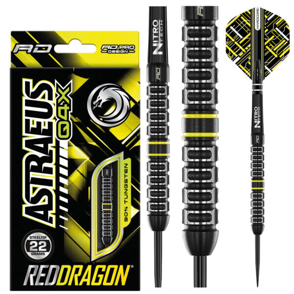 Dart szett Red Dragon ASTRAEUS Q4X PARALLEL 22g gravírozással