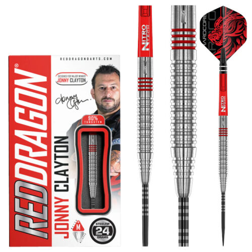 DART SZETT STEEL RED DRAGON JONNY CLAYTON ORIGINAL 2.0