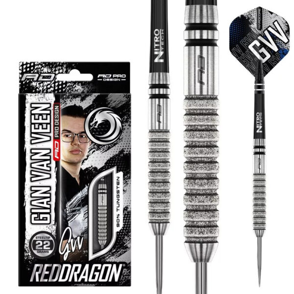 Dart szett steel Red Dragon Gian Van Veen Tour Edition 22g