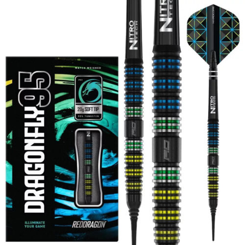 Dart szett soft Red Dragon Dragonfly 95 Black - Tapered 18g