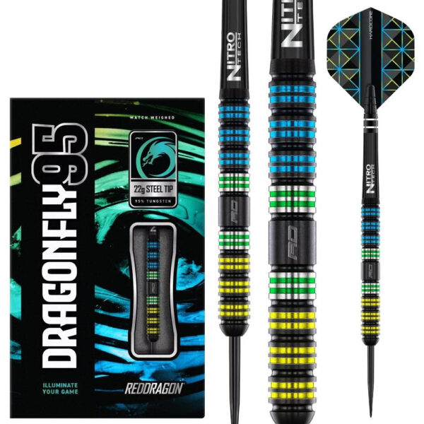 ÚJ Dart szett steel Red Dragon Dragonfly 95 Black - Parallel 22g