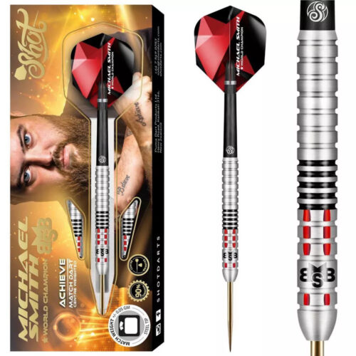 darts szett steel Shot Michael Smith Achieve 25g