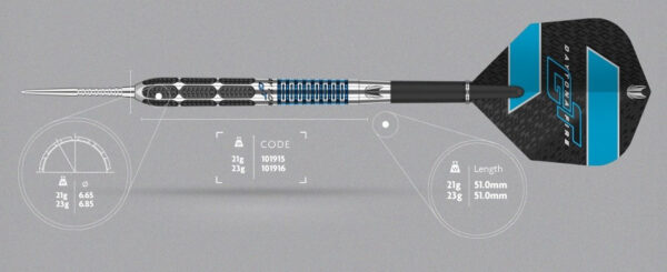 Darts szett TARGET steel
