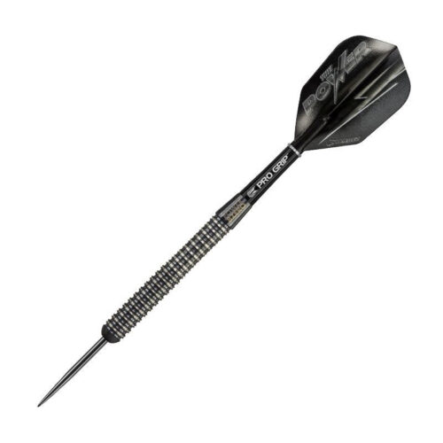 Dart szett TARGET steel POWER 8ZERO black titanium 23g- Phil Taylor gravírozással
