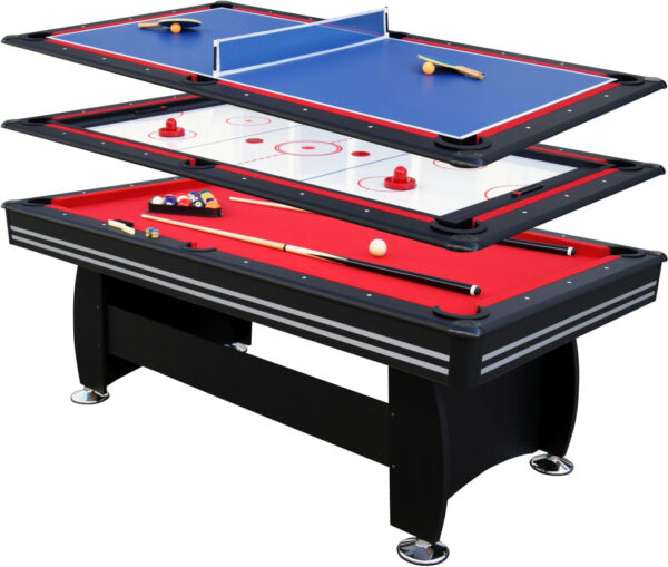 pool biliárd asztal Northstar Trikala 7' léghoki és ping pong feltéttel