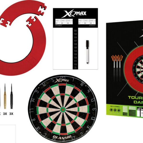 XQMAX komplett dart csomag Tournament red (tábla