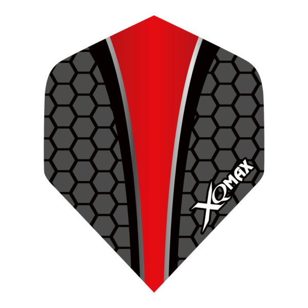 dart toll XQMAX Hexagon 120 mikron fekete-piros